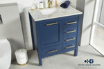Load image into Gallery viewer, Ashley 30" Blue Bathroom Cabinet