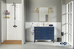 Load image into Gallery viewer, Ashley 42" Blue Bathroom Cabinet