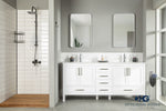 Load image into Gallery viewer, Ashley 72" White Double Bowls Bathroom Cabinet