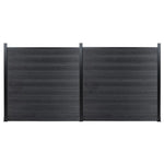 Load image into Gallery viewer, Modern Composite Privacy Fence - Black - Grained Finish with 6x6ft