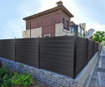 Load image into Gallery viewer, Modern Composite Privacy Fence - Black - Grained Finish with 6x6ft