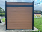 Load image into Gallery viewer, Modern Composite Privacy Fence - Light Brown - Grained Finish with 6x6ft