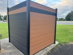 Load image into Gallery viewer, Modern Composite Privacy Fence - Light Brown - Grained Finish with 6x6ft