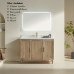 Load image into Gallery viewer, Prada Natural Bathroom Vanity 48"