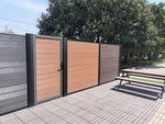 Load image into Gallery viewer, Modern Composite Privacy Fence - Light Brown - Grained Finish with 6x6ft