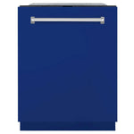 Load image into Gallery viewer, ZLINE 24 in. Monument Series 3rd Rack Top Touch Control Dishwasher with Blue Matte Panel, 45dBa (DWMT-24-BM)