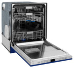 Load image into Gallery viewer, ZLINE 24 in. Monument Series 3rd Rack Top Touch Control Dishwasher with Blue Matte Panel, 45dBa (DWMT-24-BM)