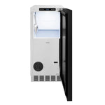 Load image into Gallery viewer, ZLINE Autograph Edition 15 in. Touchstone Clear Cube Ice Maker with Drain Pump and Panel Ready Door with Champagne Bronze Handle (ICCDPZ-15-CB)