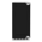 Load image into Gallery viewer, ZLINE Autograph Edition 15 in. Touchstone Gourmet Ice Maker with Drain Pump and Panel Ready Door with Matte Black Handle (IGMDPZ-15-MB)