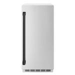 Load image into Gallery viewer, ZLINE Autograph Edition 15 in. Touchstone Gourmet Ice Maker with Drain Pump and Solid Stainless Steel Door with Matte Black Handle (IGMDZ-ST-15-MB)