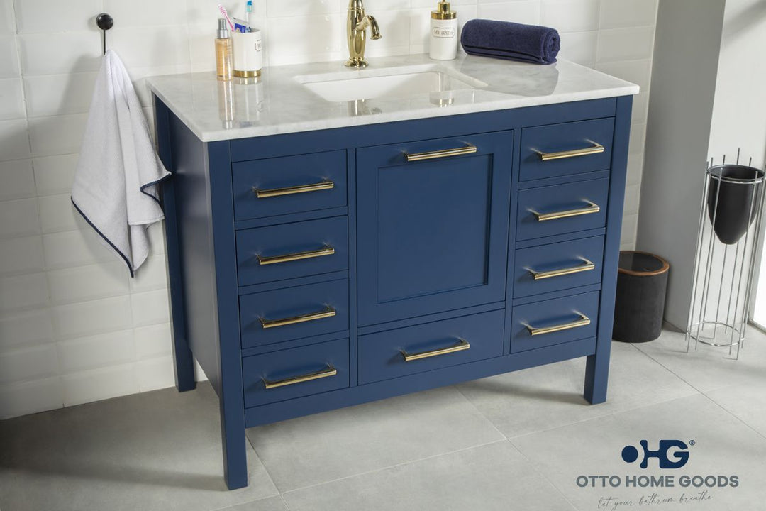 Ashley 42" Blue Bathroom Cabinet
