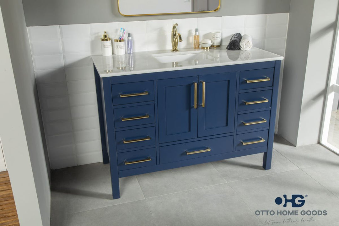 Ashley 48" Blue Bathroom Cabinet