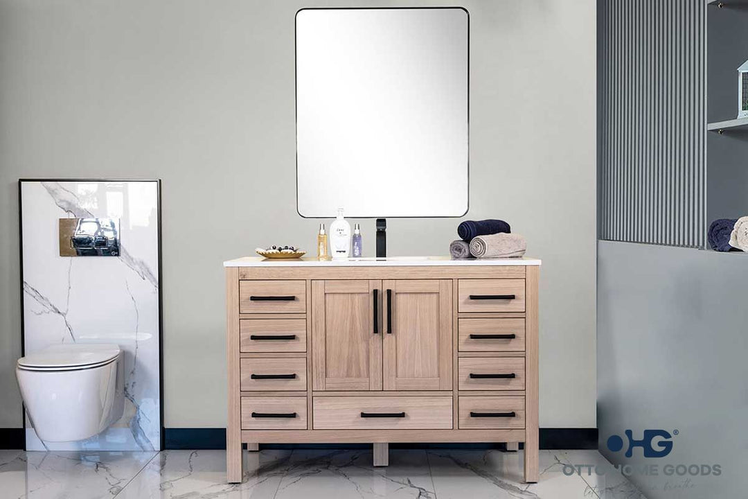 Ashley 48" Natural Oak Bathroom Cabinet