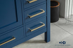 Load image into Gallery viewer, Ashley 60&quot; Blue Single Bowl Bathroom Cabinet
