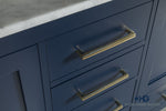 Load image into Gallery viewer, Ashley 60&quot; Blue Double Bowls Bathroom Cabinet

