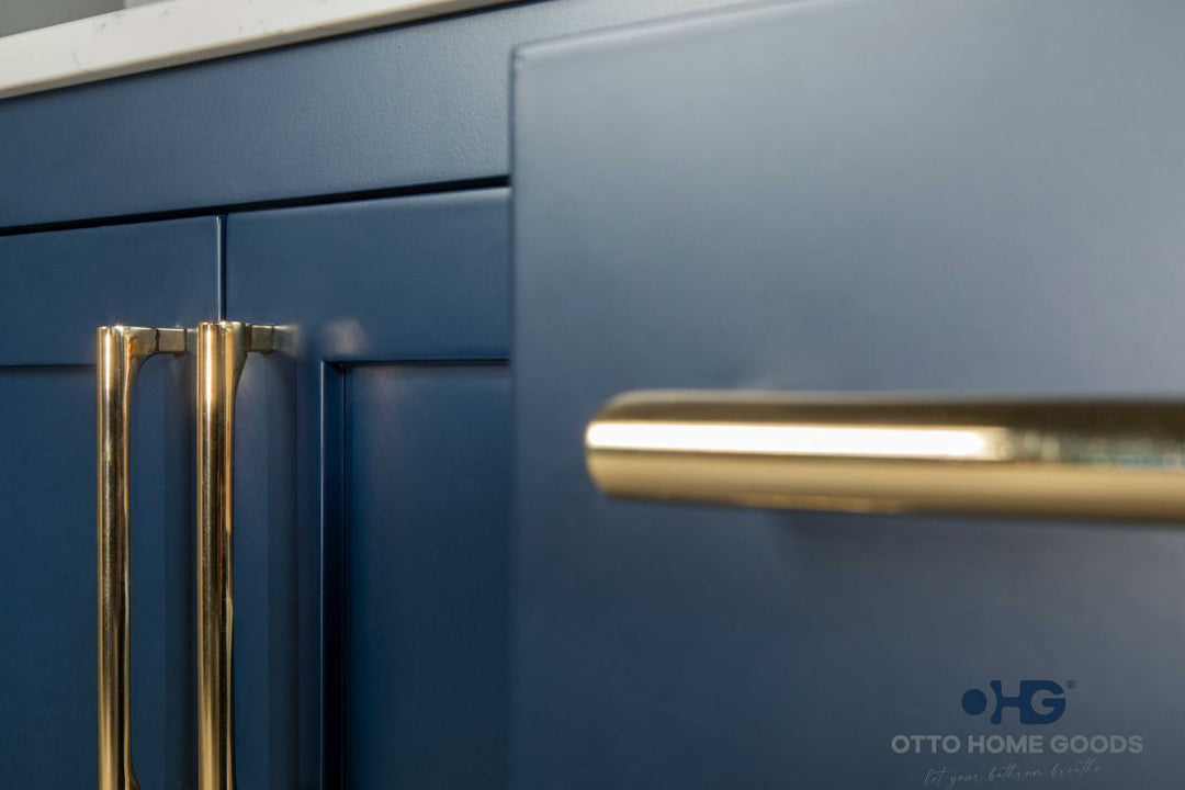 Ashley 72" Blue Double Bowls Bathroom Cabinet
