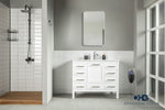 Load image into Gallery viewer, Ashley 42&quot; White Bathroom Cabinet
