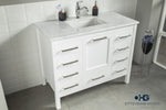Load image into Gallery viewer, Ashley 42&quot; White Bathroom Cabinet

