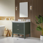 Load image into Gallery viewer, Nova Modern Green Bathroom Vanity 36&quot;

