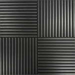 Load image into Gallery viewer, Supermatte Black | CrissCross Acoustic Wall Panels
