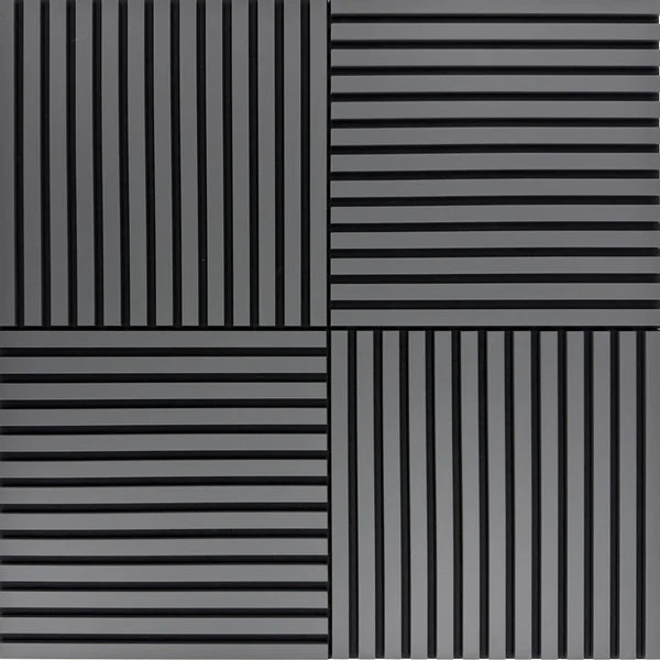 Onyx Gray | CrissCross Acoustic Wall Panels