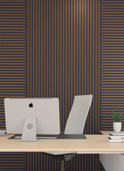 EWP02 Dark Blue/Gold | Elegant Wall Panel