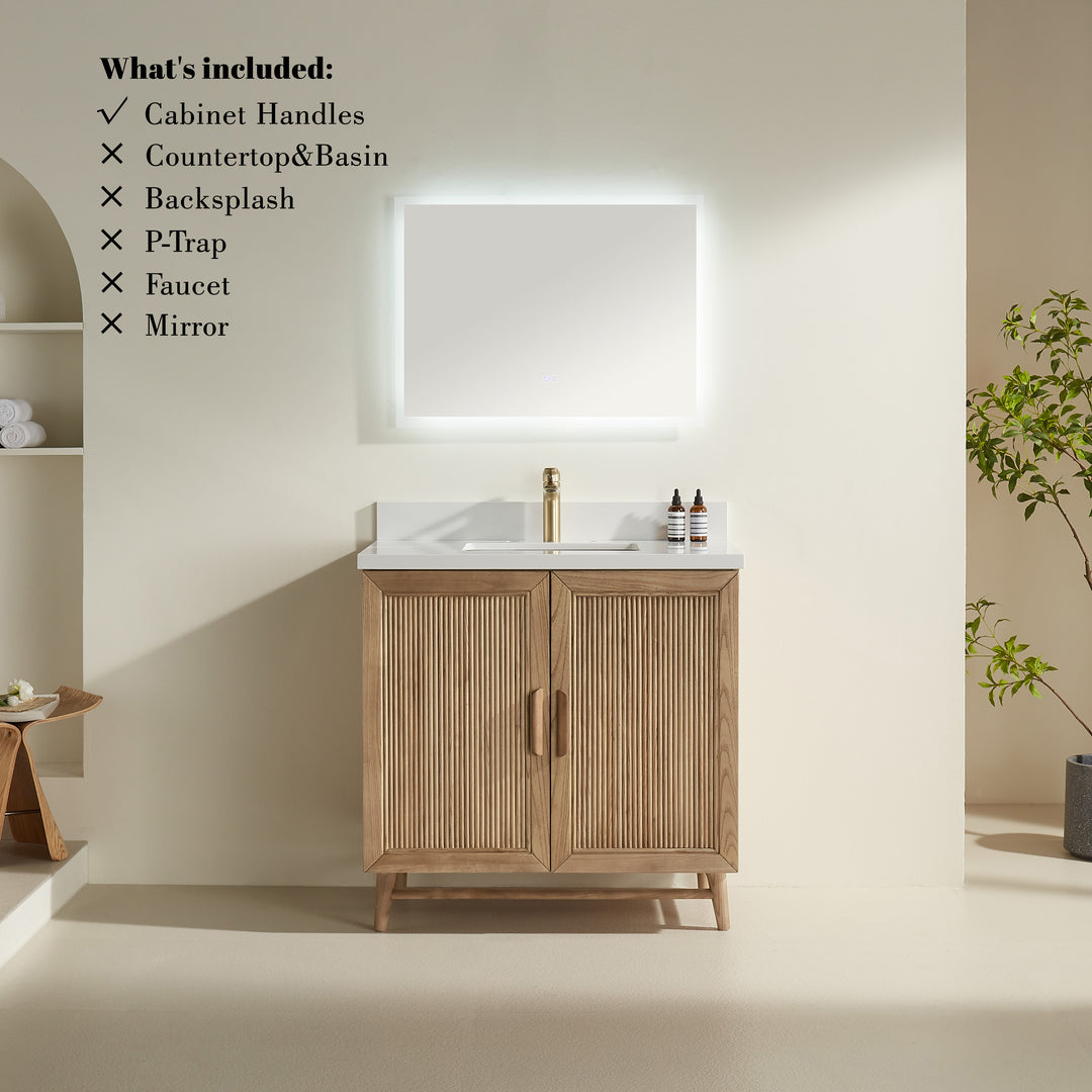 Prada Natural Bathroom Vanity 36"