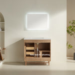 Load image into Gallery viewer, Prada Natural Bathroom Vanity 36&quot;
