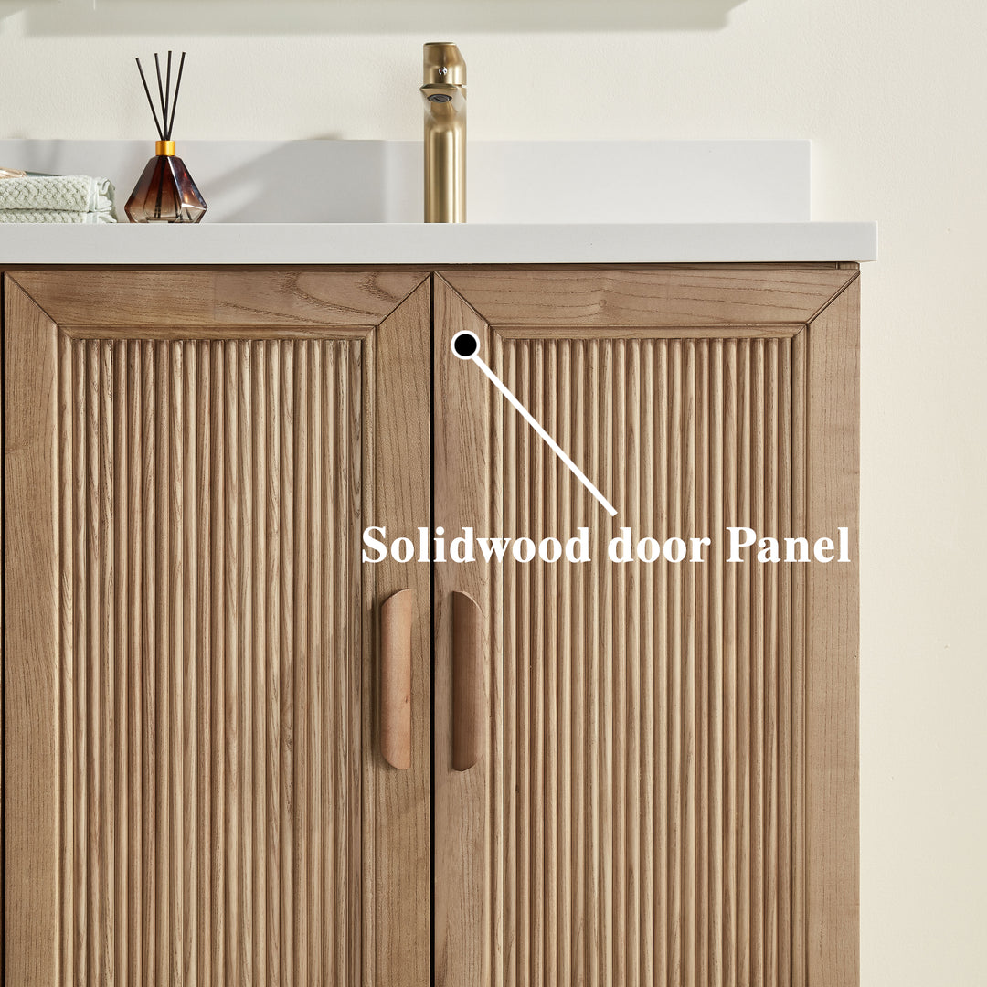 Prada Natural Bathroom Vanity 60"