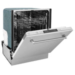 Load image into Gallery viewer, ZLINE 24 in. Top Control Dishwasher with Stainless Steel Panel and Traditional Style Handle, 52dBa (DW-304-H-24)
