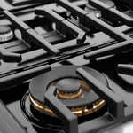 Load image into Gallery viewer, ZLINE 36 in. 5.2 cu. ft. Paramount Gas Range with 6 Burner Cooktop and Convection Gas Oven in Stainless Steel (SGR36)
