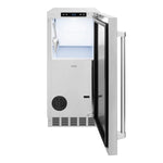 Load image into Gallery viewer, ZLINE 15 in. Touchstone Clear Cube Ice Maker with Drain Pump and Solid Stainless Steel Door (ICCD-ST-15)

