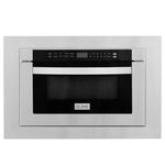 Load image into Gallery viewer, ZLINE 24 in. 1.2 cu. ft. Stainless Steel Microwave Drawer with 30 in. Trim Kit (MWD-TK-30)
